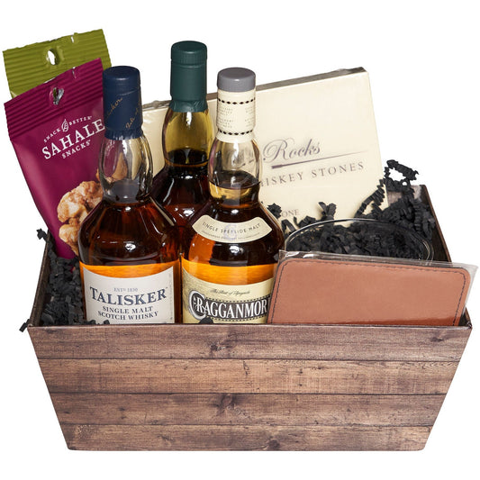 Lagavulin, Talisker & Cragganmore: Ultimate Scotch Sampler Gift Basket